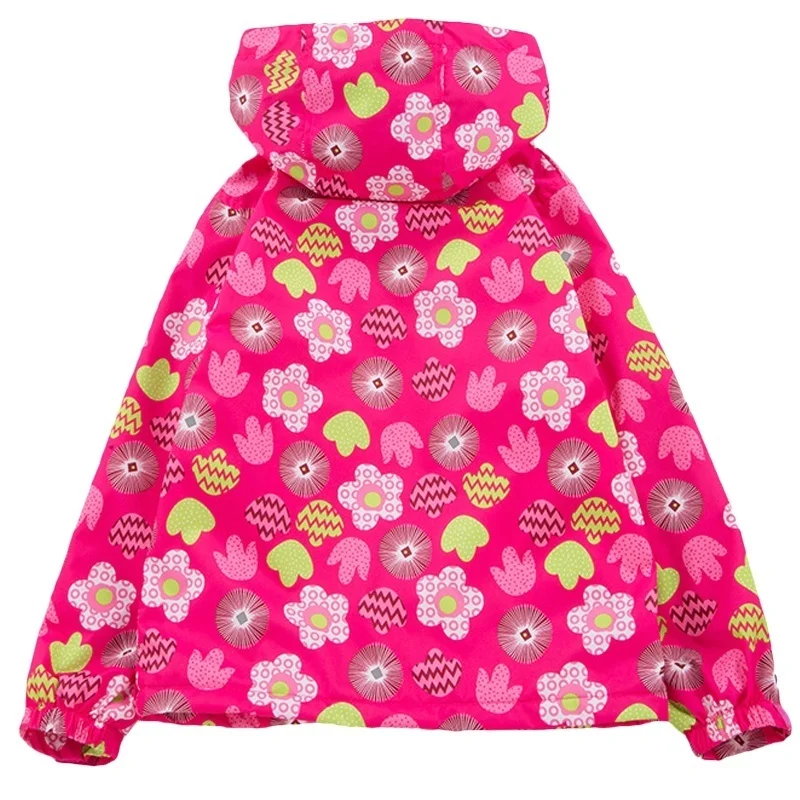 Kids Clothes for Girls Printed Coat Autumn Winter Children Fashion Waterproof Hooded Zipper Warm Windbreaker | Детская одежда и