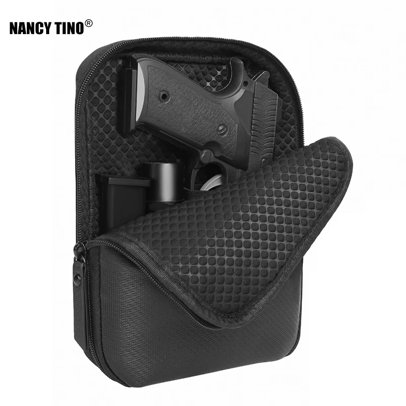 

NANCY TINO Gun Bag Tactical Concealed Pistol Pouch Holster Fanny Pack Waist Pocket Handgun Carry Protection Outdoor Tool Case