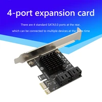 video card usb cable extender adapter 4 ports sata iii pci e express 3 0 x1 controller expansion card adapter 6gbps