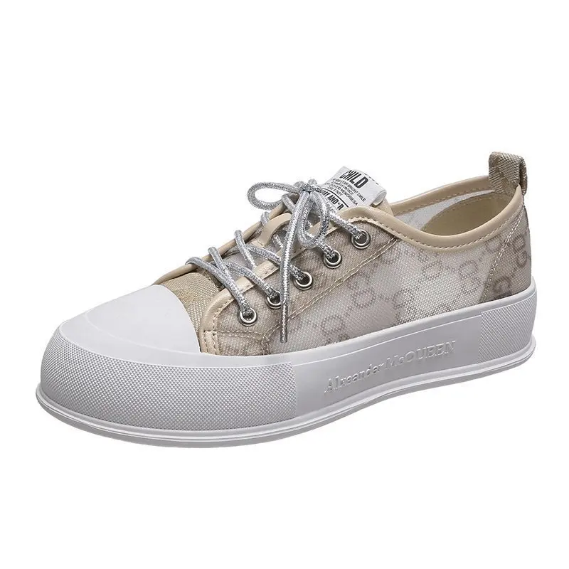

2021 Summer New Breathable Mesh Women's Shoes Fashion Casual Shoes Sports Shoes Single Shoes White Shoes Canvas Shoes Sandals