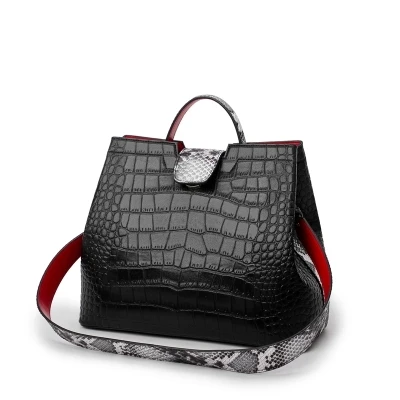 Брендовые роскошные кожаные сумки с крокодиловым узором; Дизайнерская Высококачественная женская сумка-тоут из кожи аллигатора с большой емкостью; Сумка через плечо