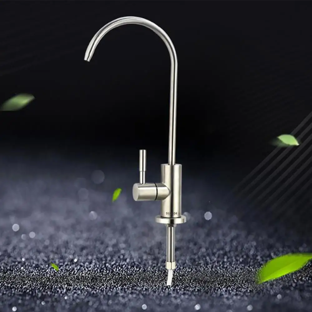 

1/4'' Drinking Water Filter Kitchen 2handle Faucet Double Holes Sink Faucet Tap black Reverse Osmosis Tool mixer tap