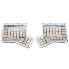 dsa ergodox ergo pbt dye subbed keycaps for custom mechanical keyboards Infinity ErgoDox Ergonomic Keyboard keycaps beige grey
