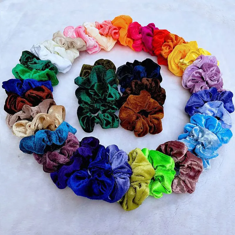 Резинка для волос бархатная женская эластичная заколка хвоста аксессуар на