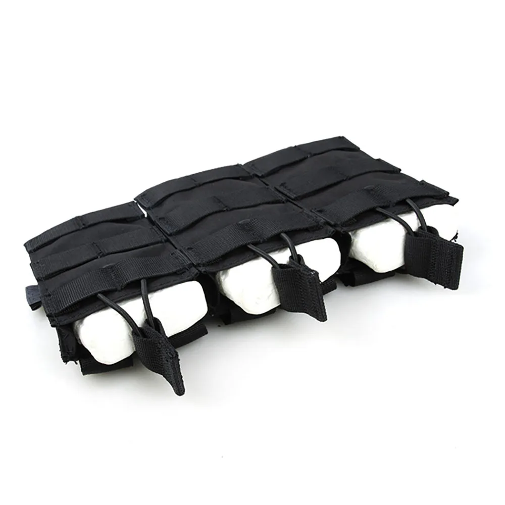 

Tactical Bag Hunting Molle Triple Open Top Magazine Pouch Paintball Airsoft Field Vest Man Female Molle Accessory Storage Bag