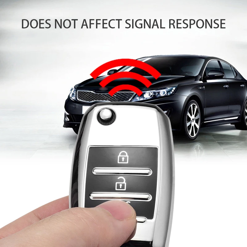 Чехол для автомобильного ключа дистанционного управления из ТПУ Kia Rio 3 K2 Ceed Cerato K3