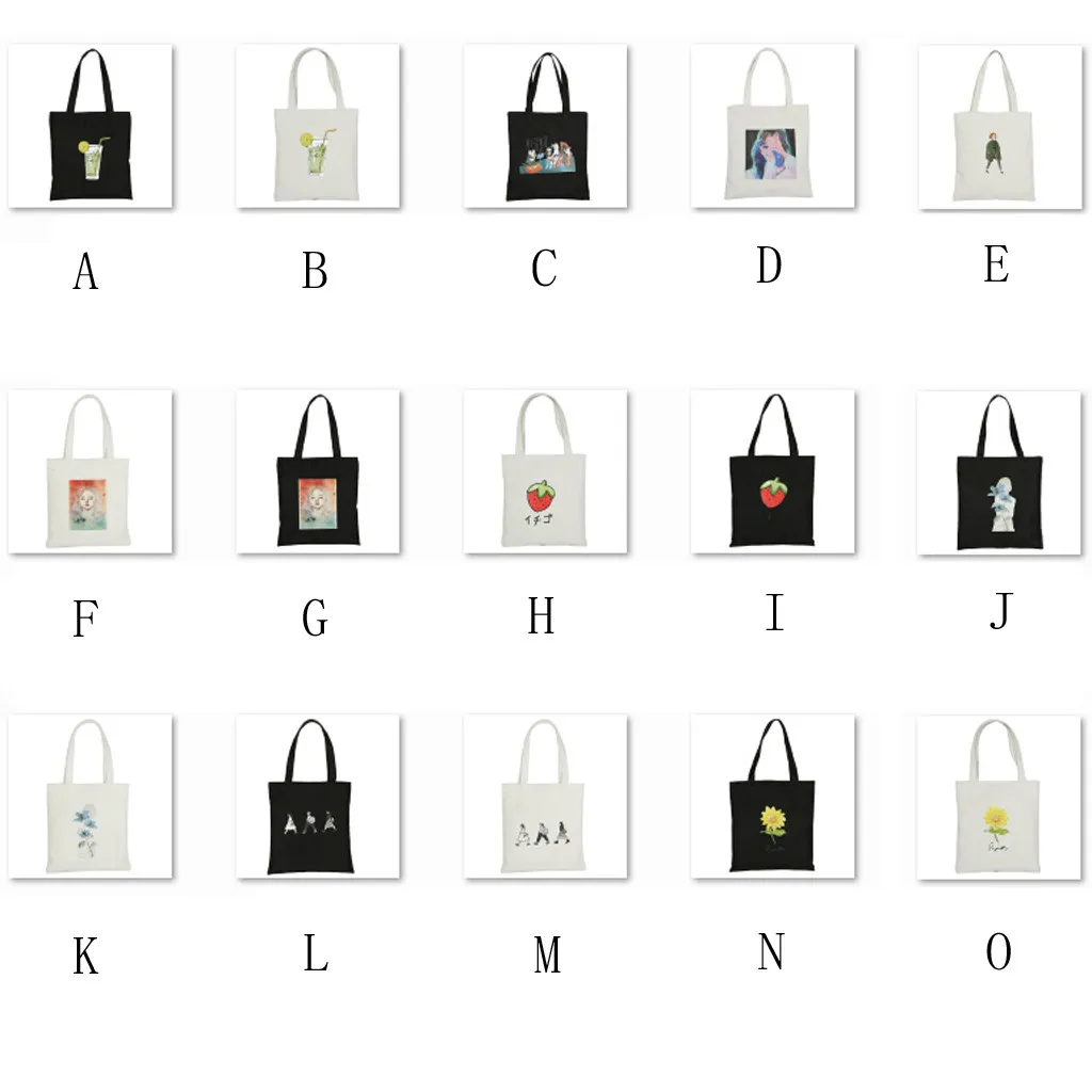 Женская тканевая хозяйственная сумка с узором сумки для путешествий