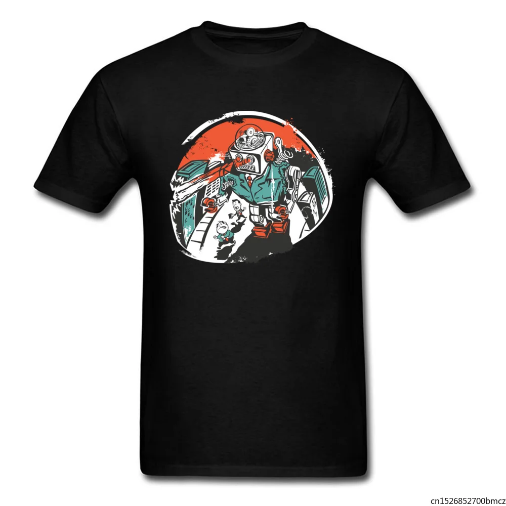 

Mechanical Mayhem T Shirt Chaos Robot Battle Summer Black Clothing Vintage Tops Tees