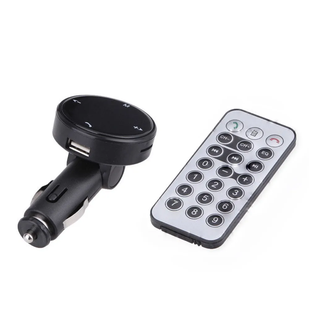 Wireless Car Kit MP3 Player Radio Bluetooth FM Transmitter SD USB Charger Remote Support USB/SD card MP3 format music playing