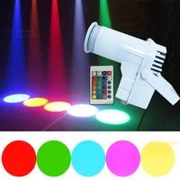 thrisdar 10w 4in1 rgb led beam pinspot light with remote disco mirror balls stage lamps for home party wedding ktv bar