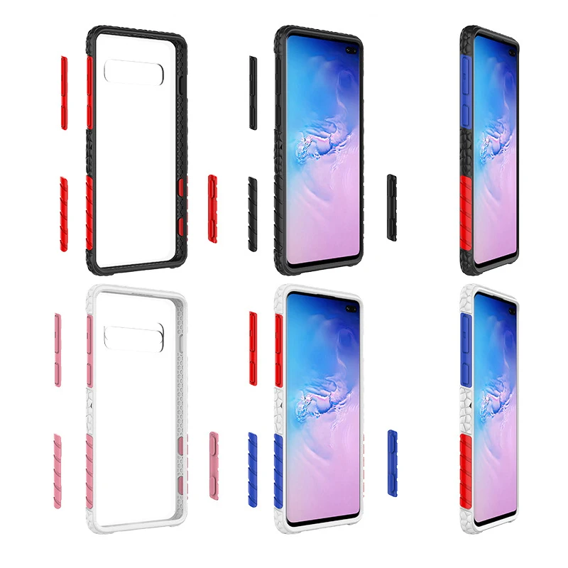Разноцветные спортивные бампер рамка чехол для samsung Galaxy S10 Plus 5G S10e жесткие