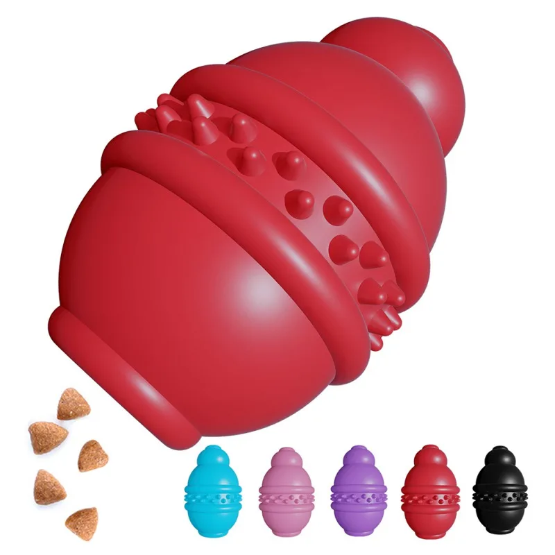 

Pet Dog Food Ball Elastic Ball Rubber Leaky Ball Teeth Rubber Cleaning Ball Dog Toys Accessories Dog Supplies