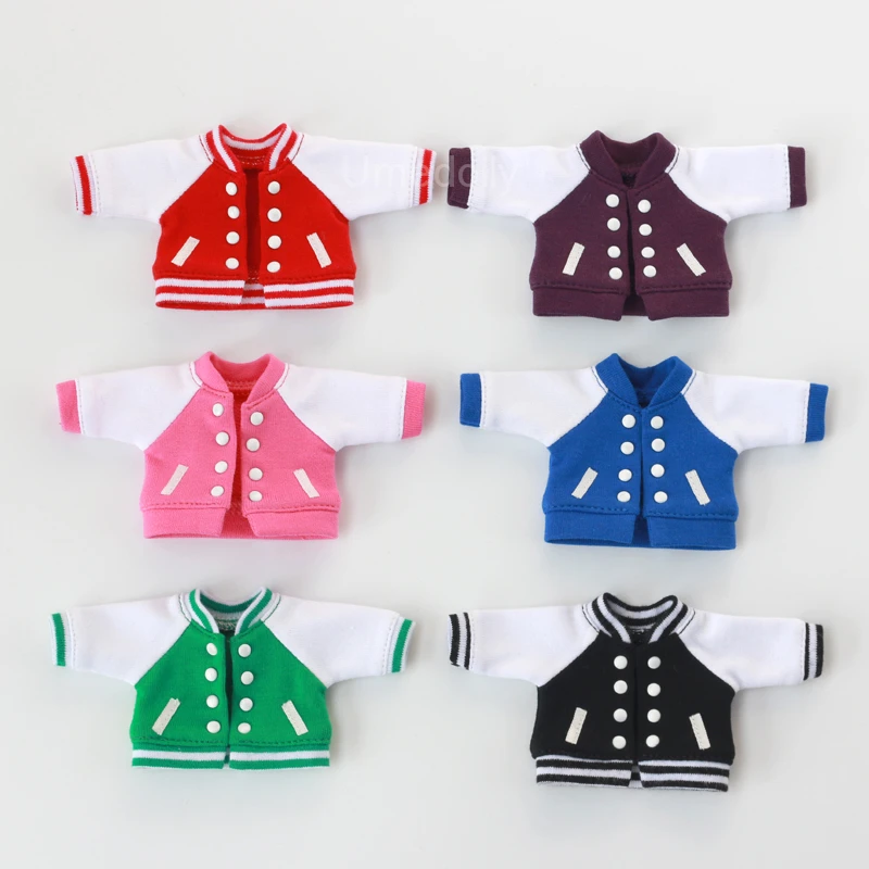 1 шт. Высококачественная бейсбольная куртка одежда для Blyth Azone Medium Ixdoll OB11 1/6 1/8 BJD