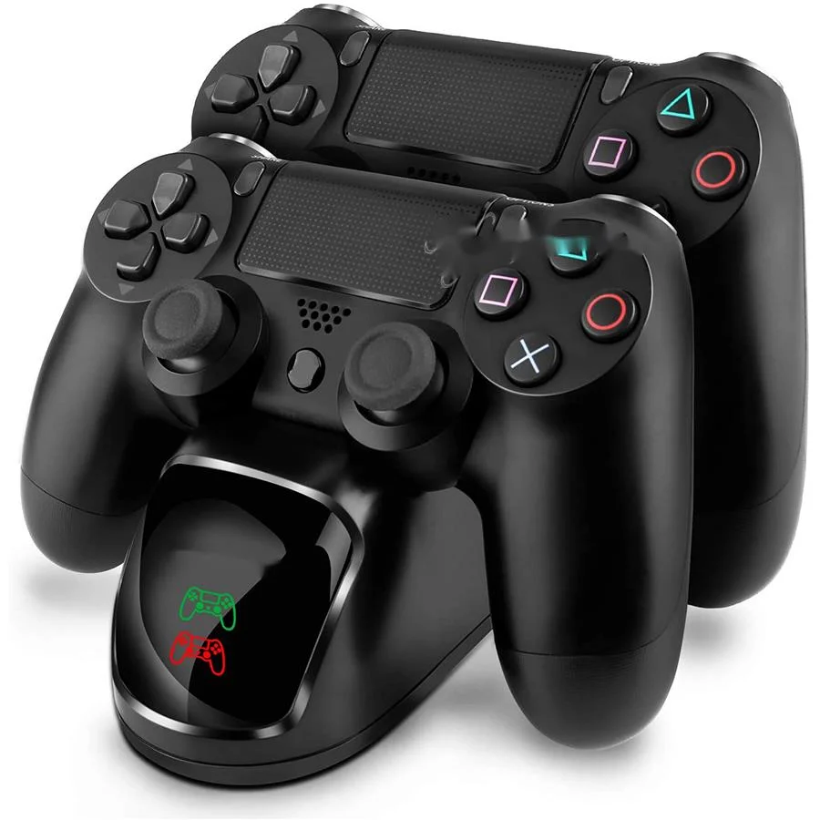 

Тонкое зарядное устройство для PS4 Pro, 2 зарядных док-станции со светодиодным индикатором для игровых контроллеров Sony Playstation 4, геймпад, джойст...