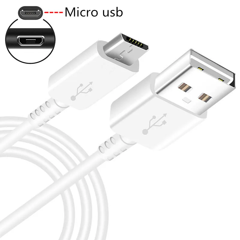 Для samsung A6 A7 A30s A50s huawei Y5 Y9 Honor 9 20 9X 8X адаптер для мобильного телефона Micro usb type C зарядный кабель настенное зарядное устройство - Тип штекера: Only Micro usb Cable