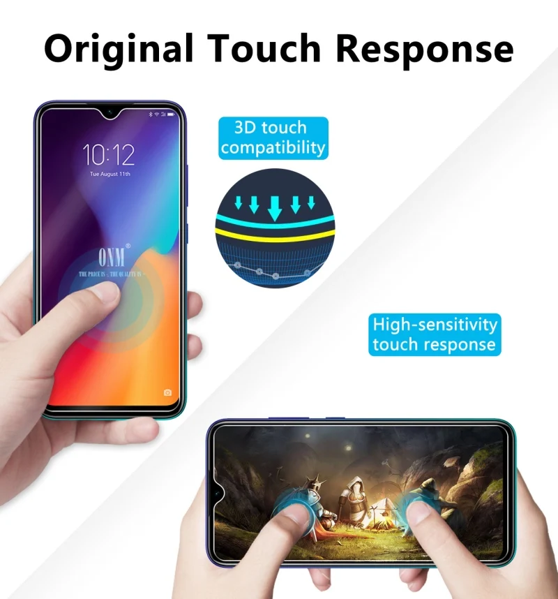 2 шт. закаленное стекло для Lenovo K10 Plus Защитное экрана 2.5D 9 H защитная