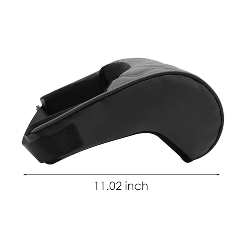 

1PCS Memory Foam Car Headrest Pillow Leather Embroidered Seat Supports Sets Back Cushion Adjustment Car Neck Rest Lumbar Pillows