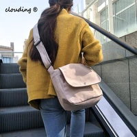 2020 womens canvas bag fashionable versatileretro leisure simple literature art style messenger shoulder bag