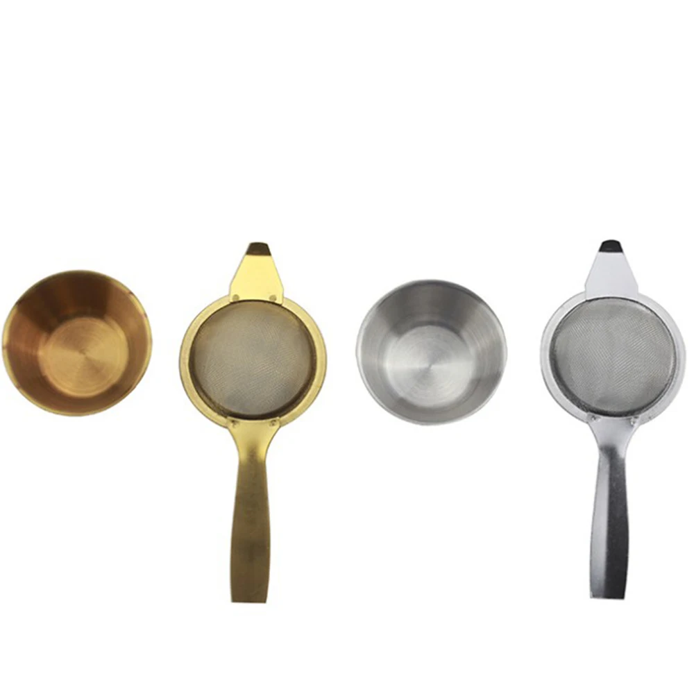 

Stainless Steel Mesh Tea Infuser Metal Retro Retro Double Handle Tea Leakage With Base Support Drinkware Kitchen Accessories