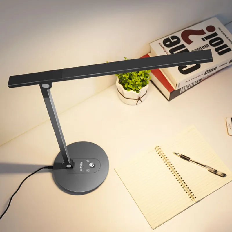 

Folding learning LED desk lamp touch dimming reading desk lamp portable office eye protection reading rechargeable desk lamp