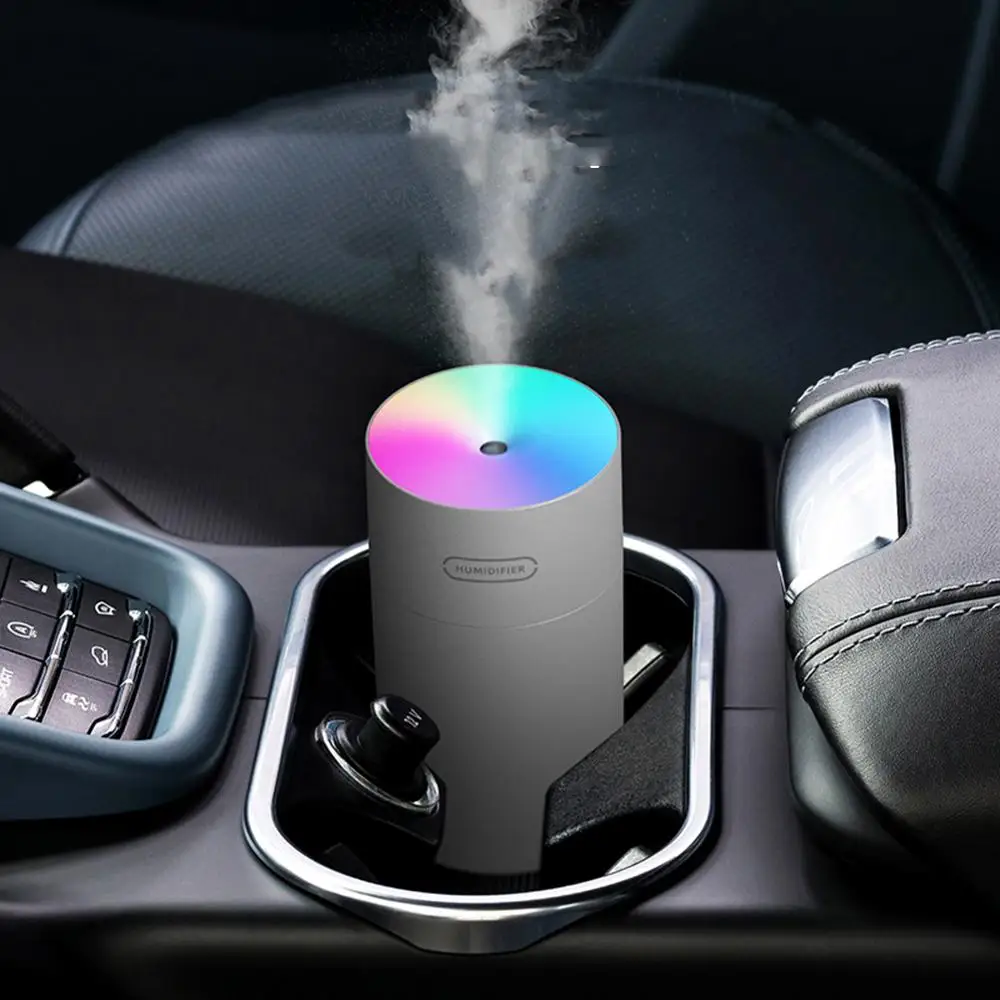 

USB Air Humidifier Ultrasonic Aroma Diffuser Car 270ml Home Mist Maker with 7 Colors Night LED Lights Mini Office Air Purifier