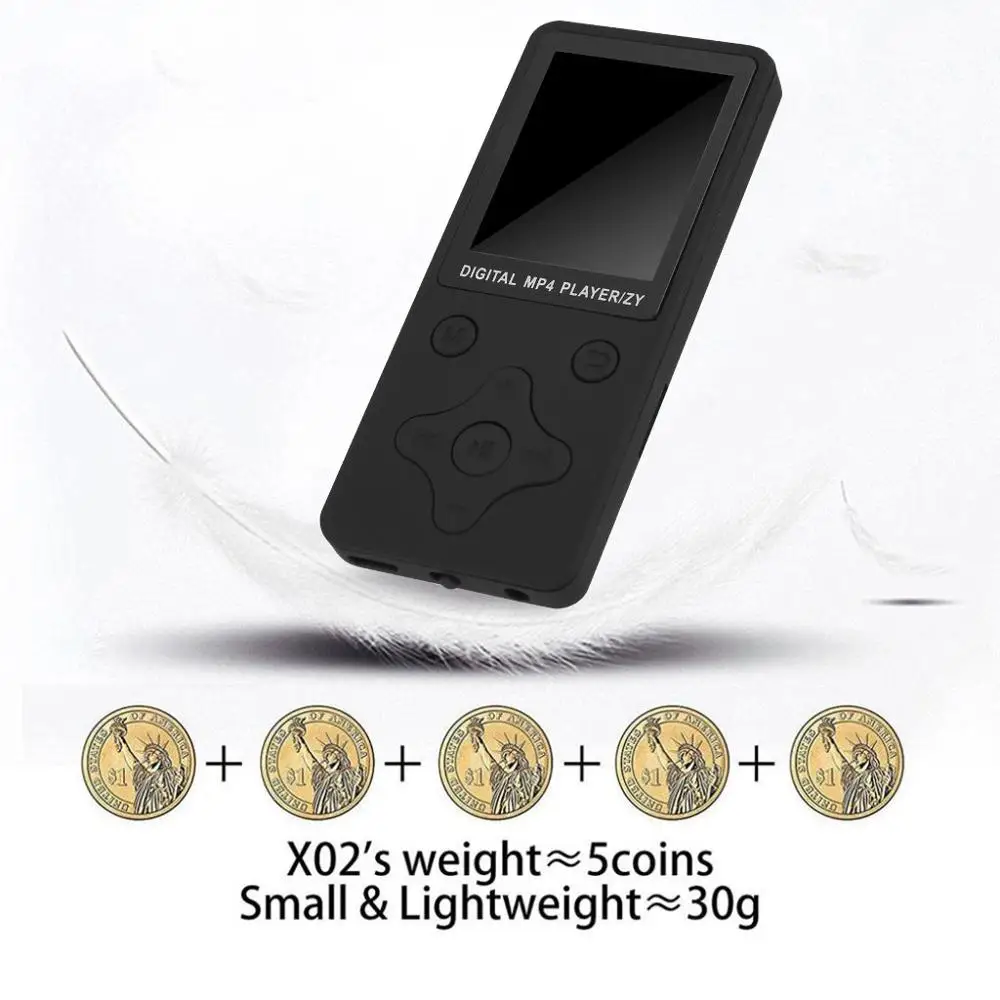 Портативный bluetooth MP3 MP4 плеер с цветным экраном FM радио видеоигры воспроизведение