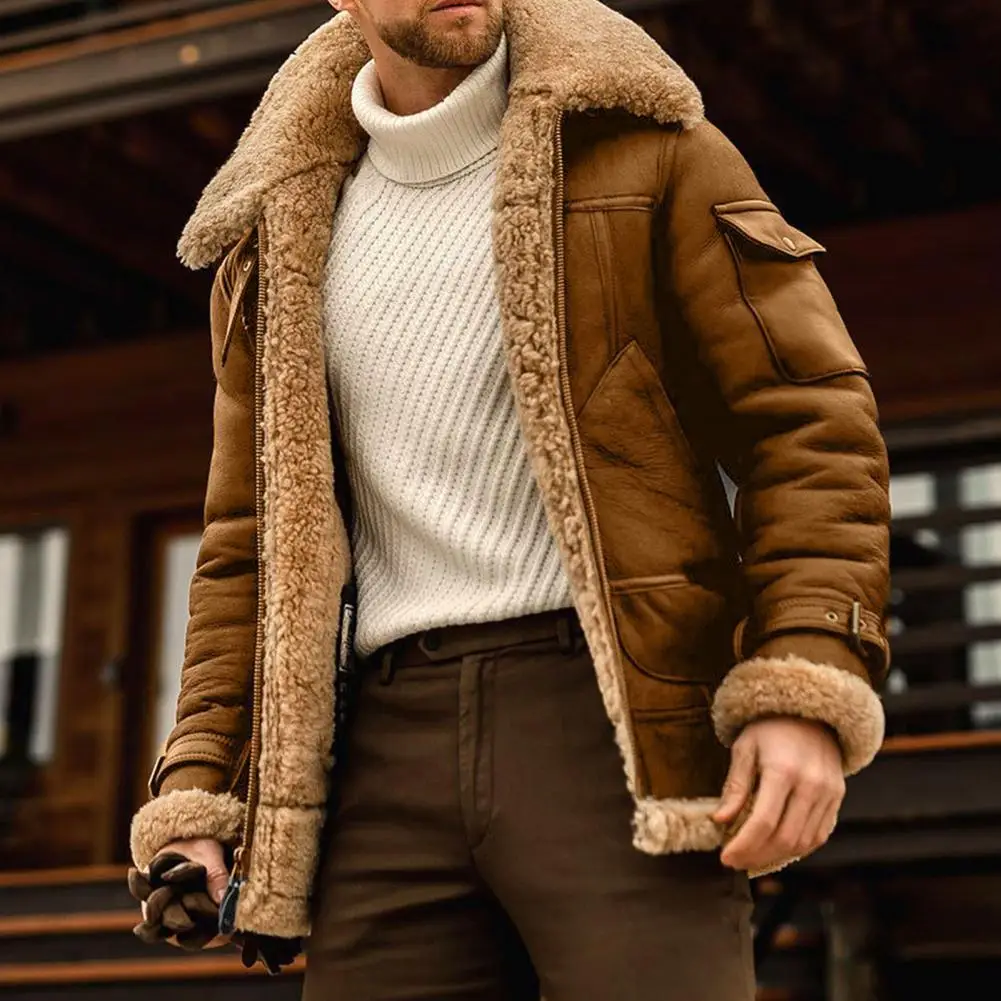 

Casual Nice Looking Warm Leisure Coat Polyester Jacket Long Sleeve for Outdoor