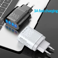 48w usb 4 ports charger 3a quik charge 3 0 mobile phone charger for iphone 11 samsung xiaomi tablet fast charging wall chargers