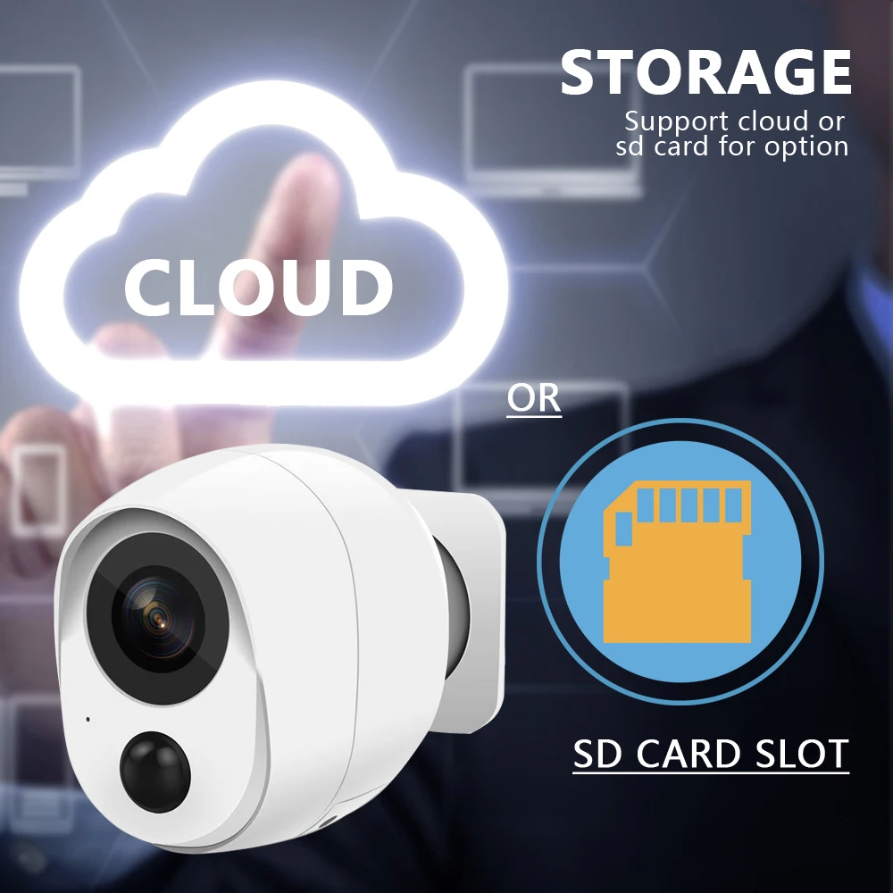 IP камера с разрешением 1080p 2mp беспроводная охранная IP-камера, поддержка карты SD, WiFi, мегапиксельная, наружная, водонепроницаемая, инфракрасная подсветка, HD ONVIF CCTV домашняя камера