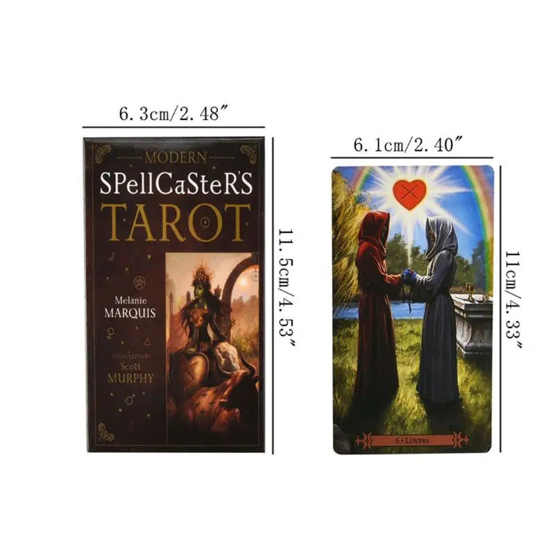 

Modern Spellcaster's Tarots Full English Oracle Cards Deck Family Board Game