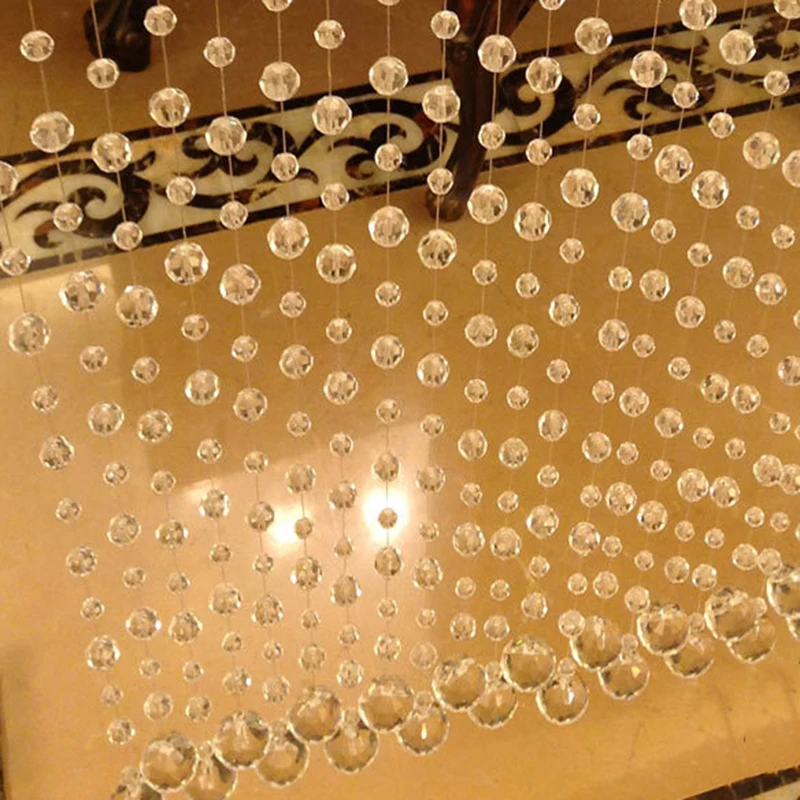 1 шт. хрустальные занавески роскошные стеклянные бусины Дверная Цепочка кисточка