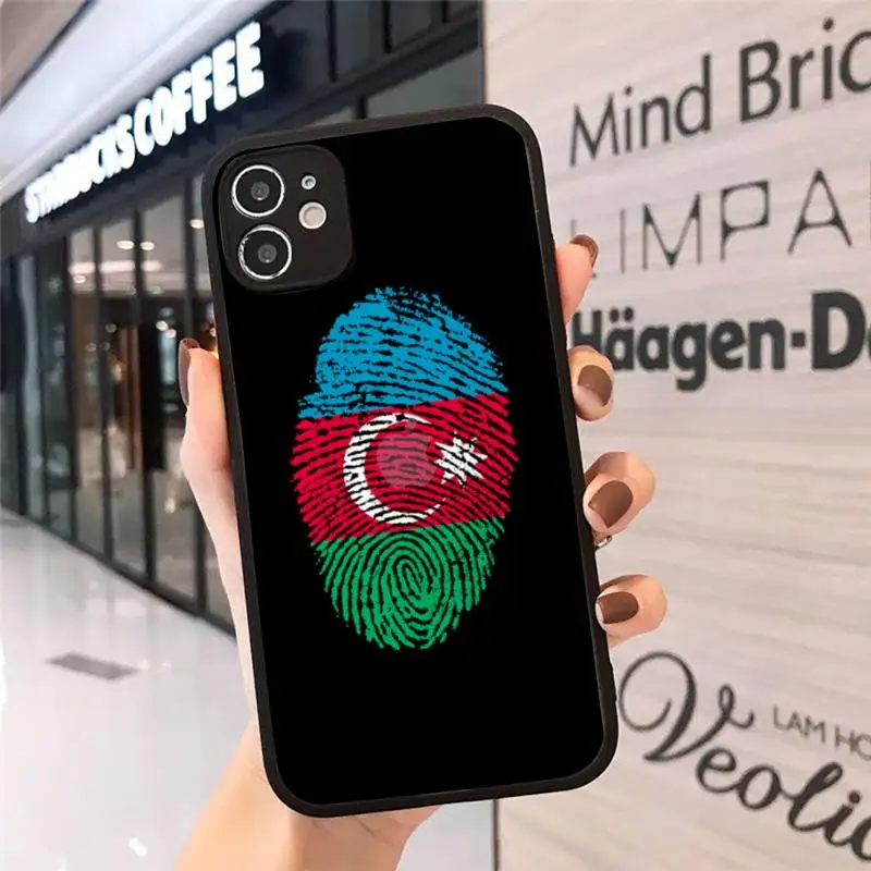 

Azerbaijan buta flag Phone Case For iphone 12 11 8 7 plus mini x xs xr pro max matte transparent cover