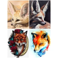 5d diy diamond painting fox animal mosaic home decoration gift