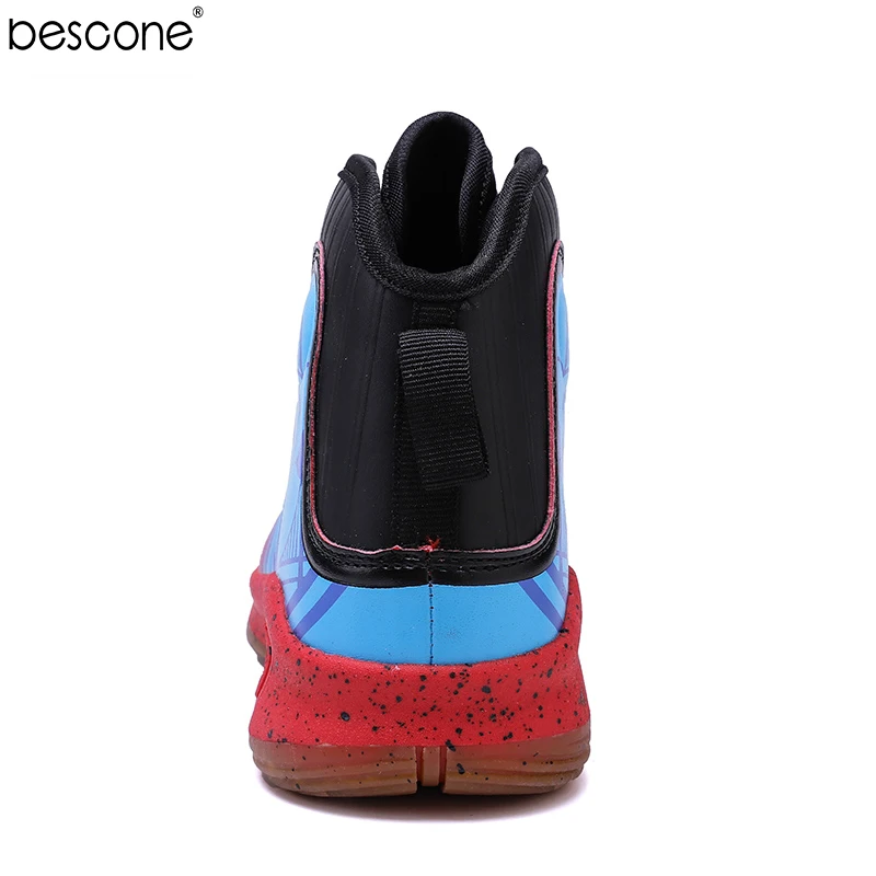 BESCONE Men's High Top Basketball Sneakers Classic Lace-up Spring Autumn Comfortable Outdoor Casual Flats Shoes LX-Q2100 | Обувь