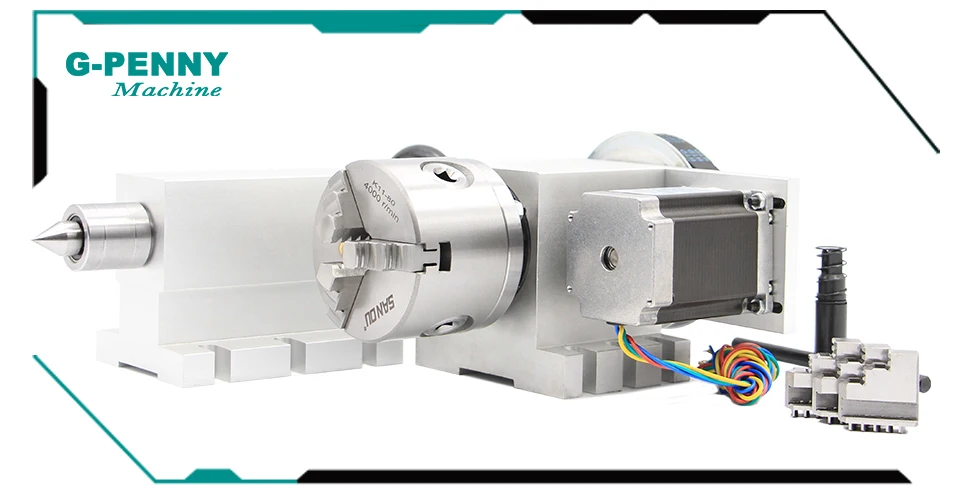 3 челюсти 80 мм chunk 4th Axis A axis Ratory Axis с nema23 мотором задняя часть делительная головка 6:1 вращения для ЧПУ гравировки
