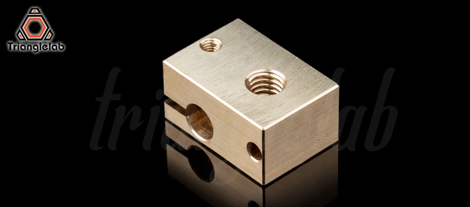 Медный медный нагревательный прибор блок для E3D copper hotend для 3D принтера высокая температура для закаленной стали V6 сопла/titan экструдер