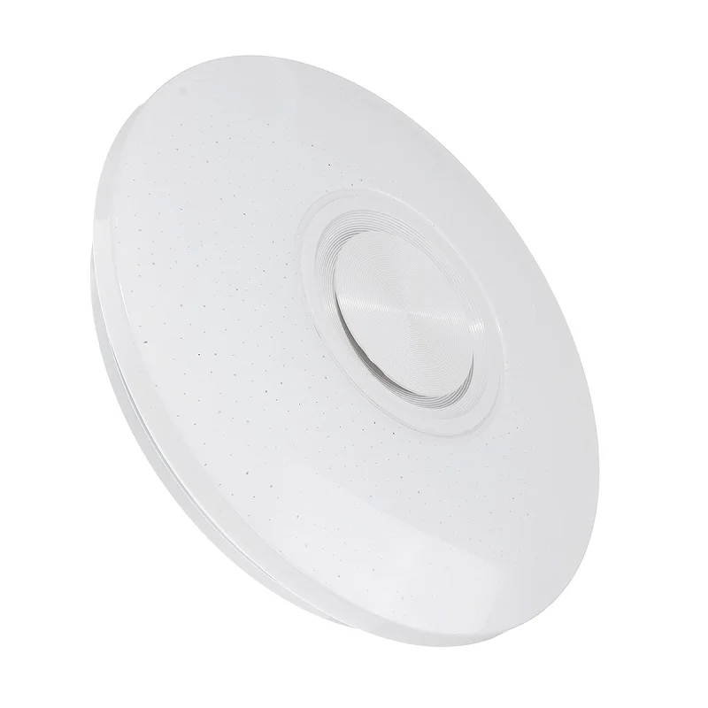 Lámpara de techo RGB de música regulable, control remoto y aplicación 24/48/60W, luces de techo, AC85-265V para el hogar, Altavoz bluetooth, accesorio de iluminación