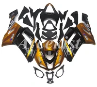 4 Gifts New ABS Motorcycle Fairings Kit Fit for kawasaki Ninja ZX6R 636 2007 2008 6R 07 08 ZX-6R Fairing set custom black golden
