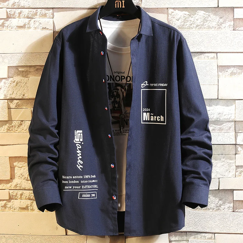 

Men Shirts New Arrivals Slim Fit Male Shirt Solid Spring summer Long Sleeve British Style Cotton Men's Shirt Office Shirt