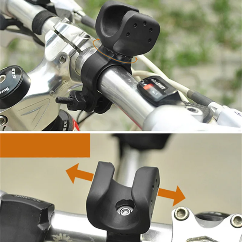 Универсальный держатель для велосипедной лампы с поворотом на 360 градусов зажим