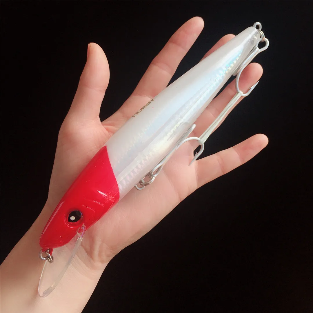 

NOEBY 2PCS NBL9416 Minnow Fishing Lure 180mm 67g Floating 0-1.6m Hooks Big Game Isca Artificial Hard Bait Leurre Peche Mer