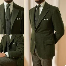 Costume Blazer en laine pour Hommes, 1 pièce, sur mesure, Tuexdos de mariage formel, veste de bal, manteau masculin  (1)