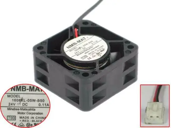 NMB-MAT 1608KL-05W-B50 T0D Вентилятор охлаждения сервера DC 24V 0.11A 40x40x20mm 2-Wre - купить по