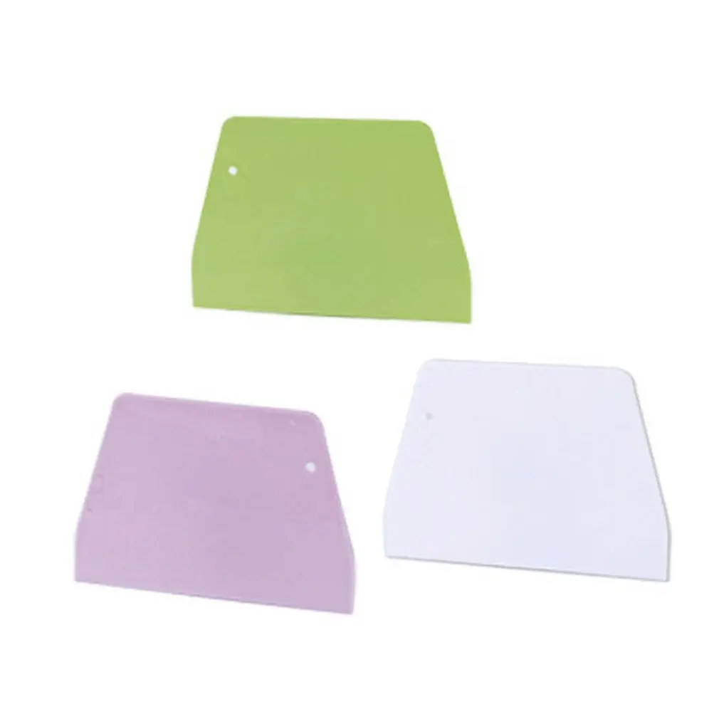 Портативный пластиковый кухонный крем-масло для торта шпатель скребок