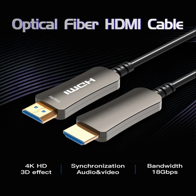 Оптический Кабель HDMI 2 0 4K 60HZ 3D 5m 10m 15m 20m 30m 40m 50m 100m для HD TV LCD ноутбука PS4 проектор