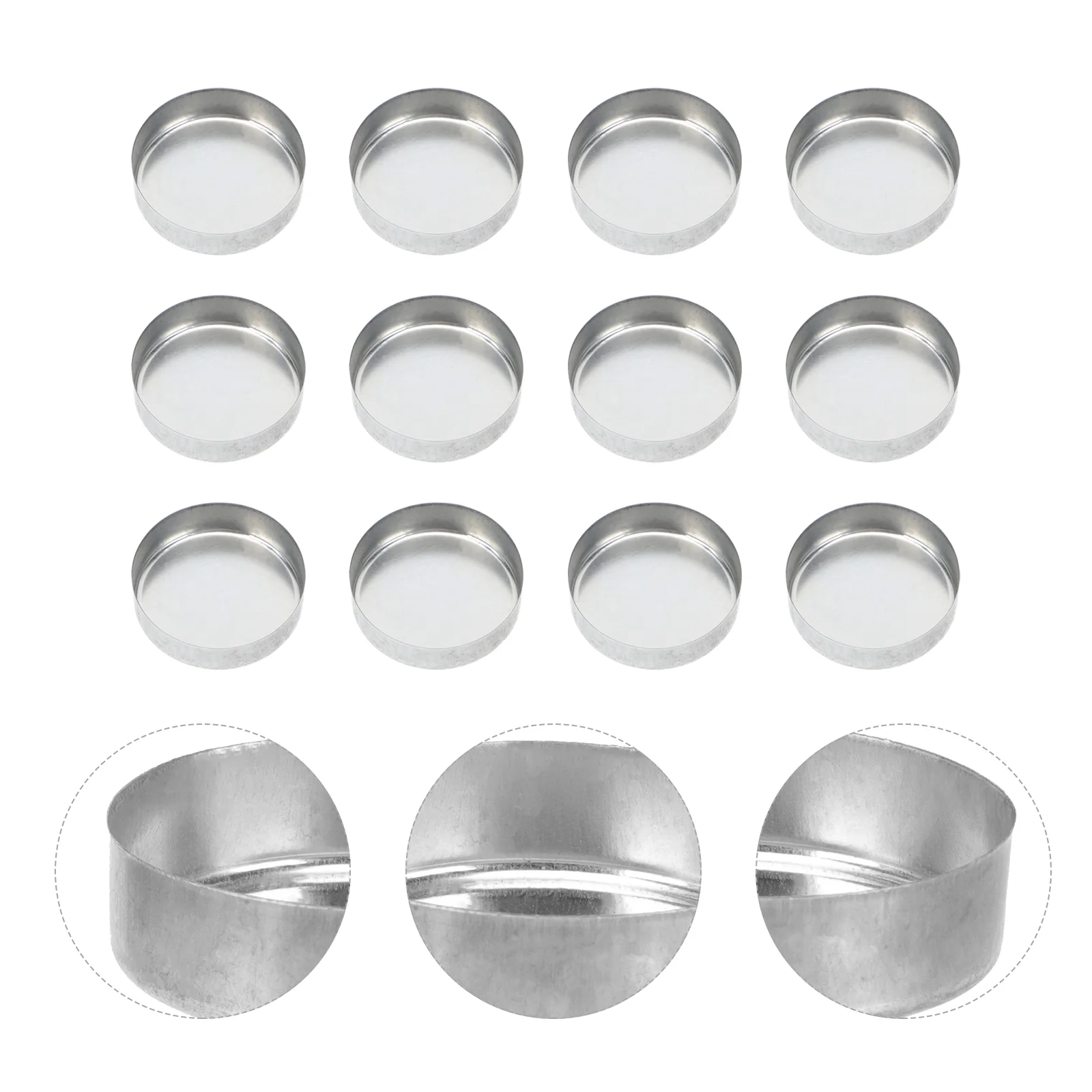 

24pcs Decorative Retro Candle Cups Simple Style Candle Cups DIY Candle Cups