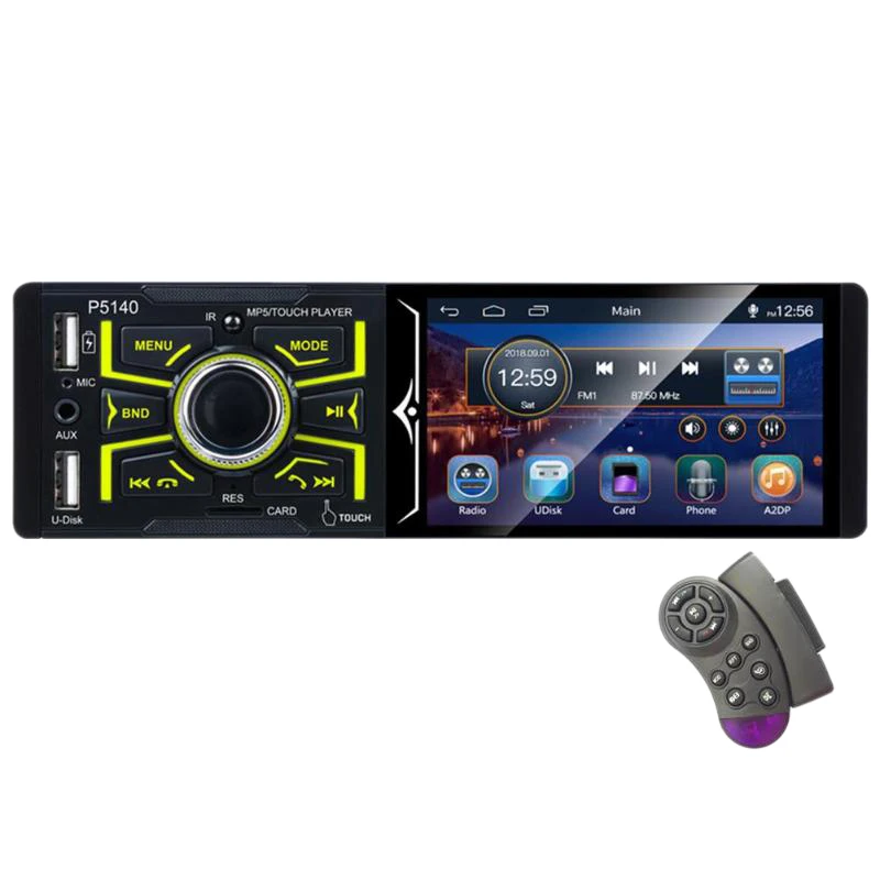 Автомобильный стереоплеер 4 1 дюйма 1080P Bluetooth радио Rds Am/Fm Mp3 Wma Mp4 Mp5 приемник |