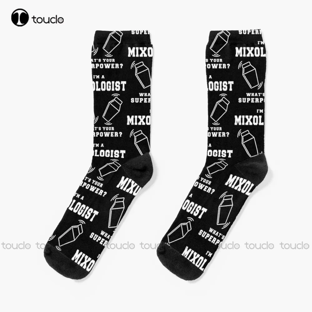 I'M A Mixologist What'S Your Superpower? Socks Unisex Adult Teen Youth Socks Personalized Custom 360° Digital Print Funny Sock