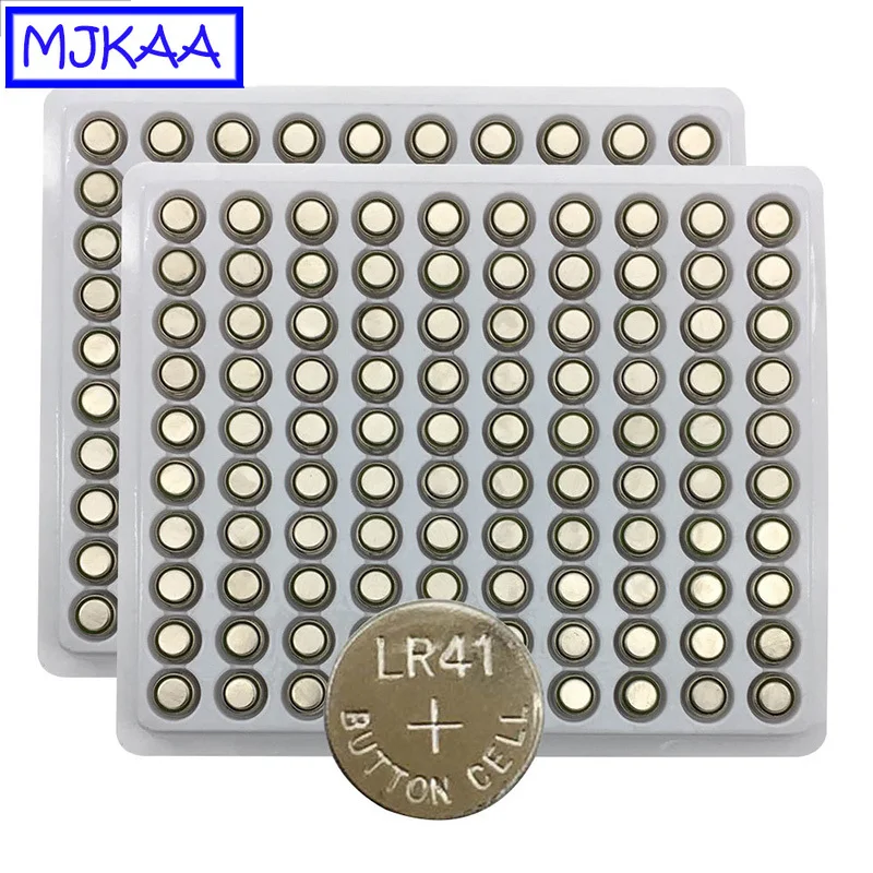 Щелочные кнопочные батарейки LR41 AG3 1 5 В 200 шт. SR41W 392 192 GP192A LR736 Cion для часов