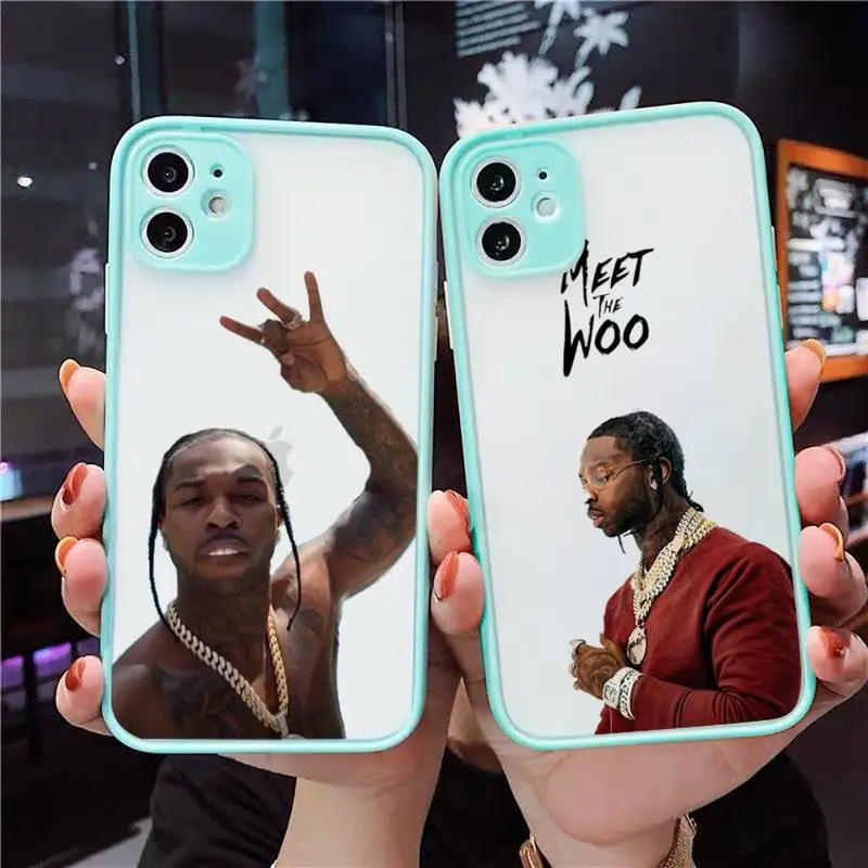 

pop smoke Phone Case Clear Funda matte transparent For blue iPhone 7 8 x xs xr 11 12 pro plus max mini